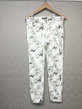 🆕 6 Buffalo David Bitten Havana High-Rise Tropical Print Skinny Jeans NWOT
